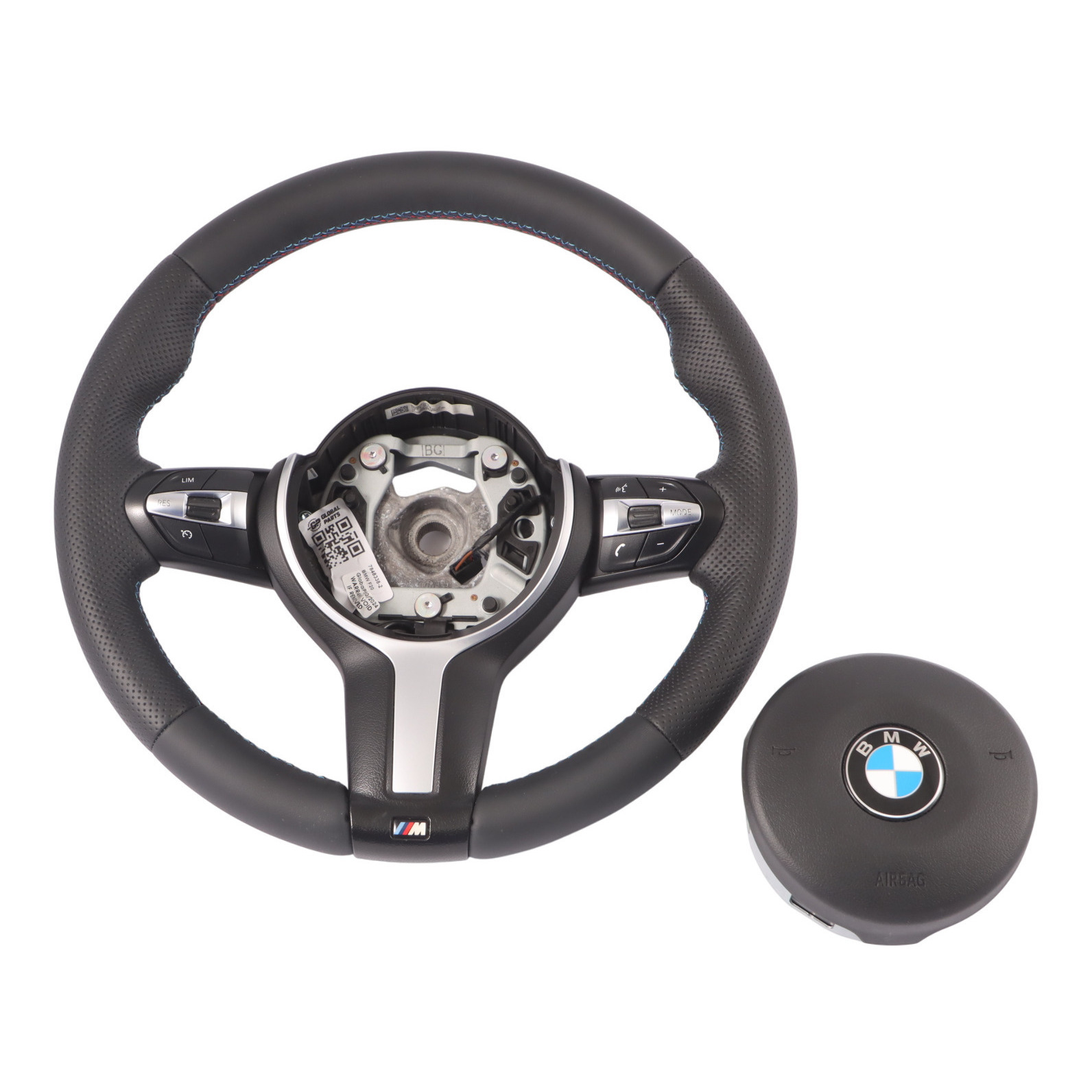 BMW F20 F21 F22 F23 F30 F31 F32 F33 M Sport NOUVEAU Cuir Noir Volant Airbag