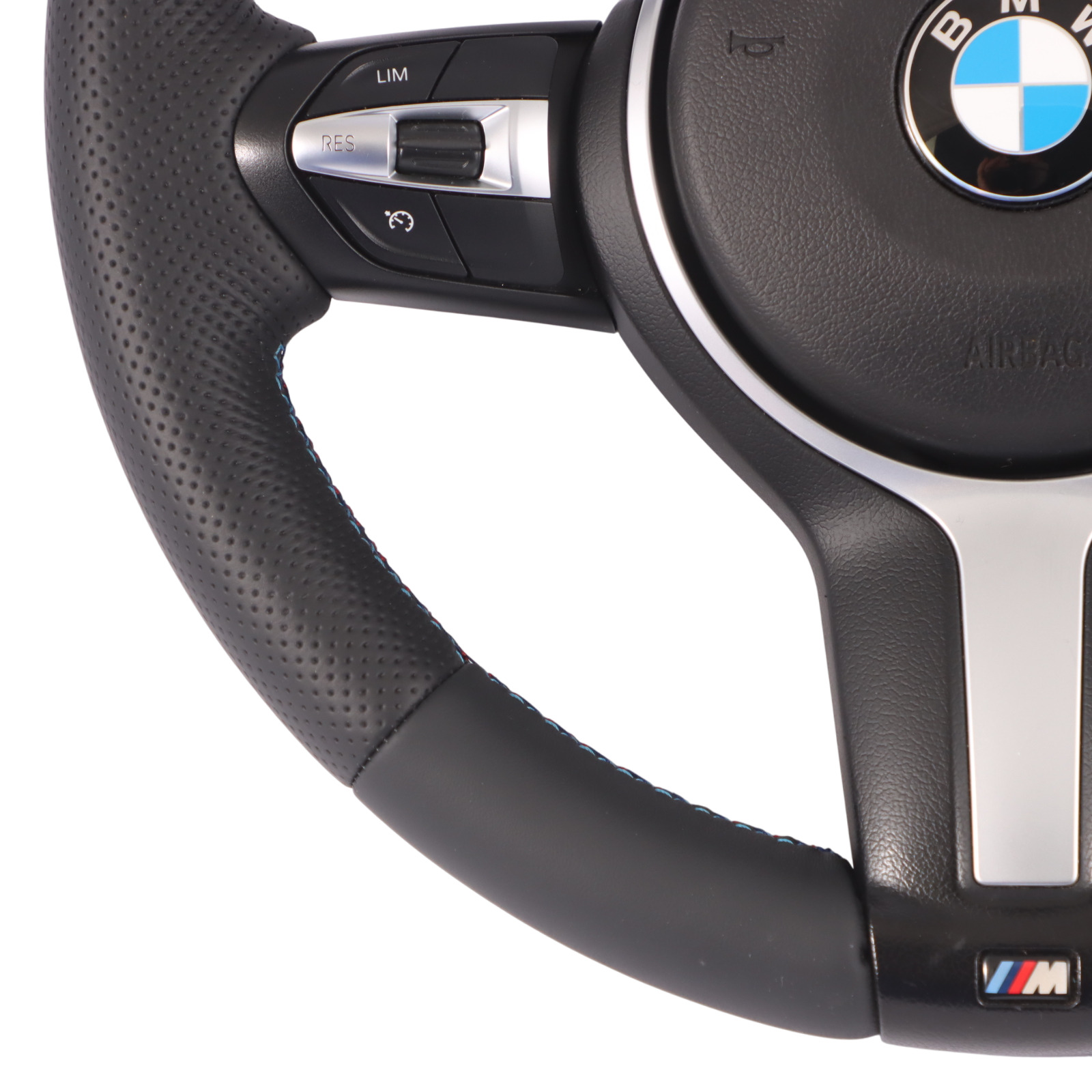 BMW F20 F21 F22 F23 F30 F31 F32 F33 M Sport NOUVEAU Cuir Noir Volant Airbag