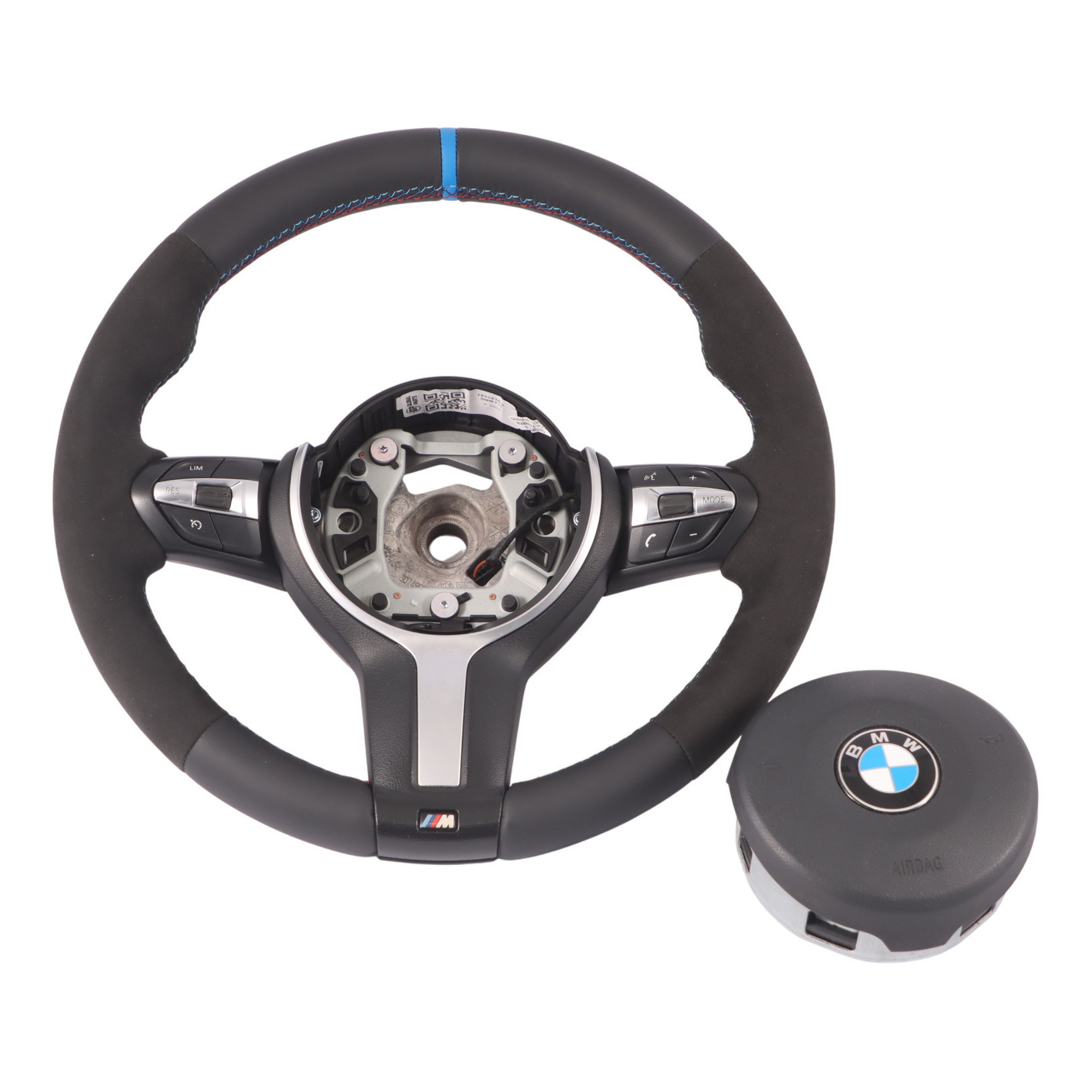 BMW F06 F07 F10 F11 LCI F12 F13 M Sport Volant avec NEUF Noir Cuir Palettes