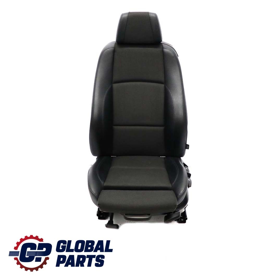 BMW E88 Convertible M Sport Front Left N/S Seat Black Cloth/Imitation Leather 