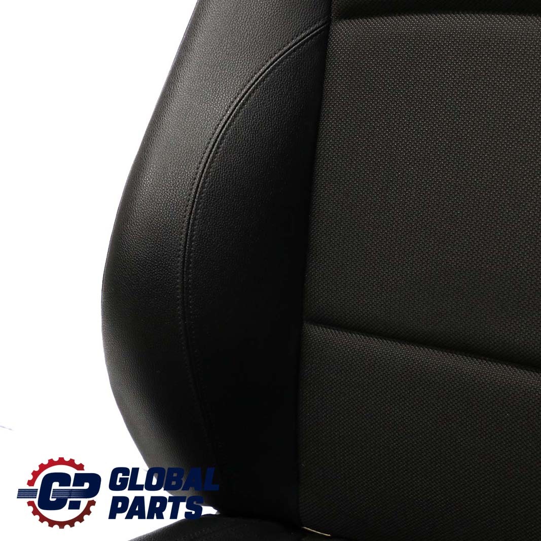 BMW E88 Convertible M Sport Front Left N/S Seat Black Cloth/Imitation Leather 