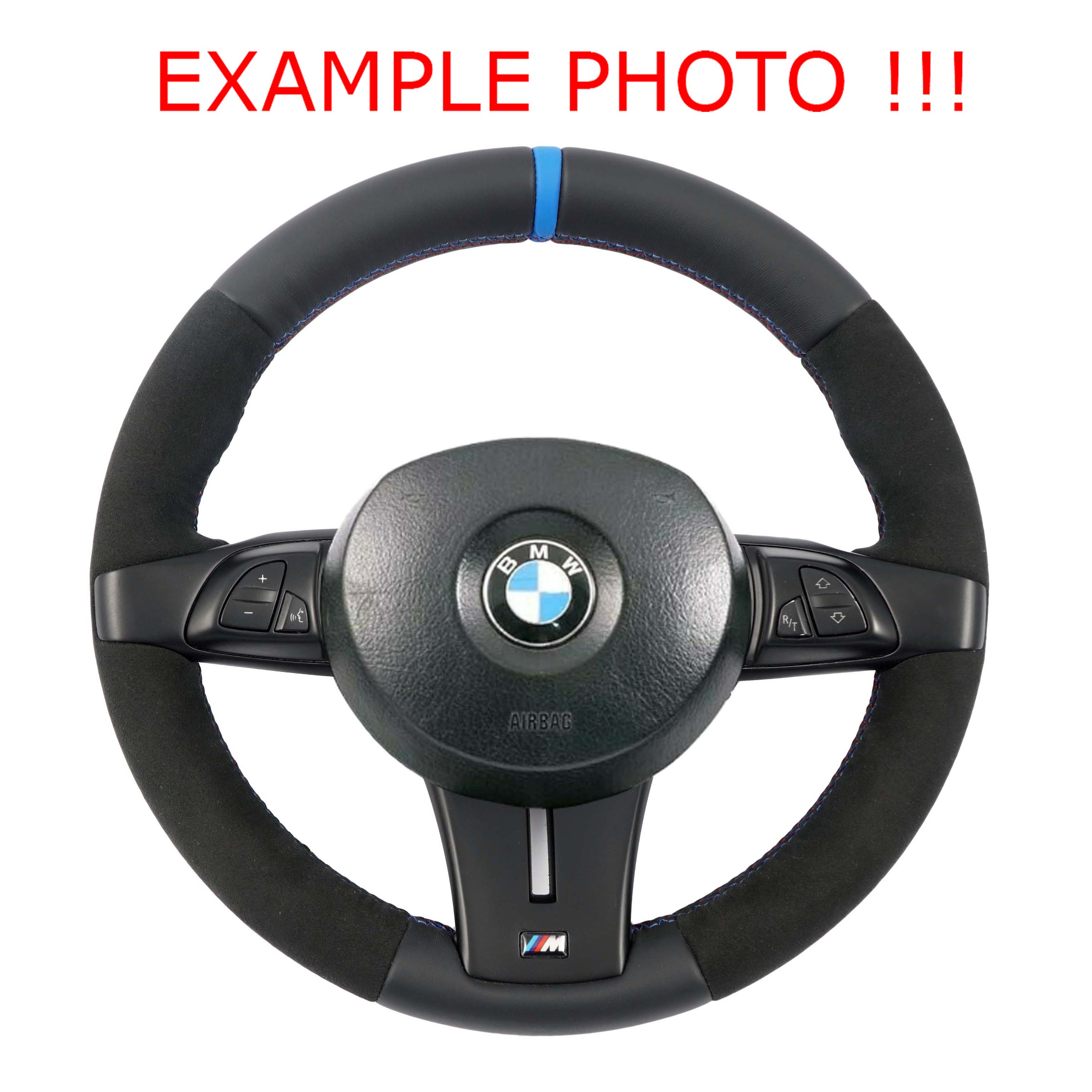 BMW Z4 E85 NEW Black Leather / Alcantara M Sport Steering Wheel Multifunction