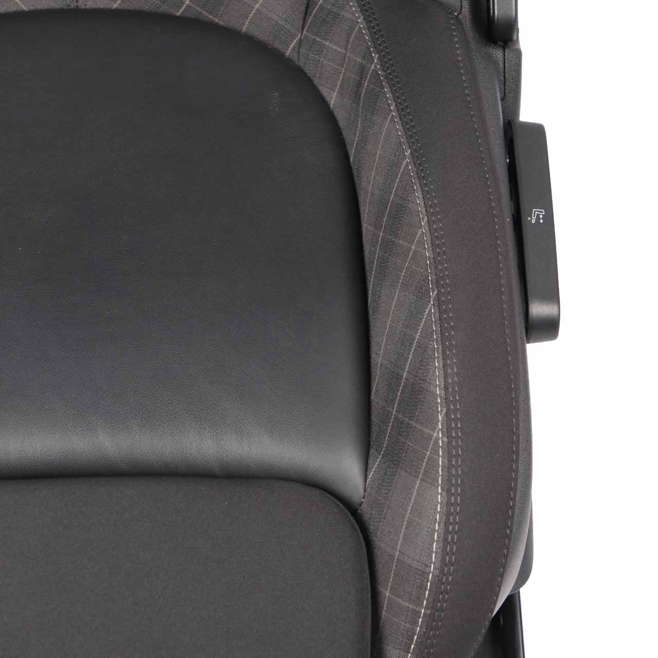 Front Seat Mini Cooper One F56 Sport Cloth / Leather Left N/S Diamond Black