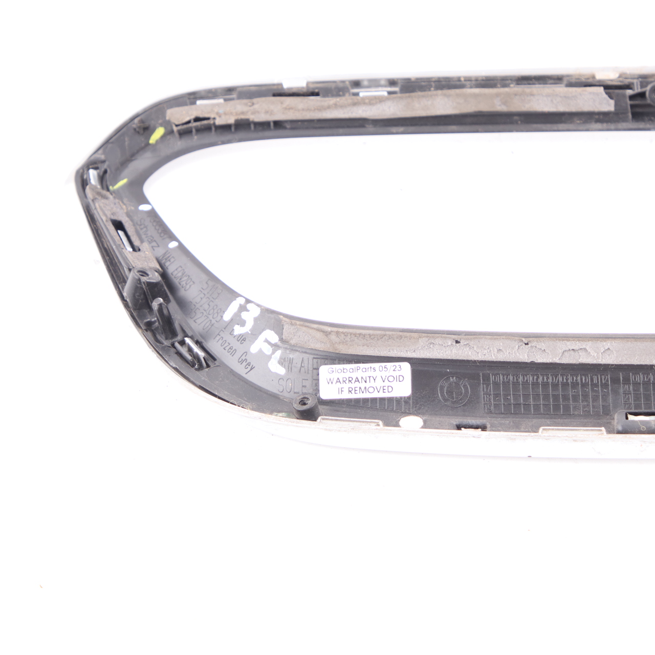 BMW i3 I01 Grille calandre pare-chocs central garniture réniforme gauche argent