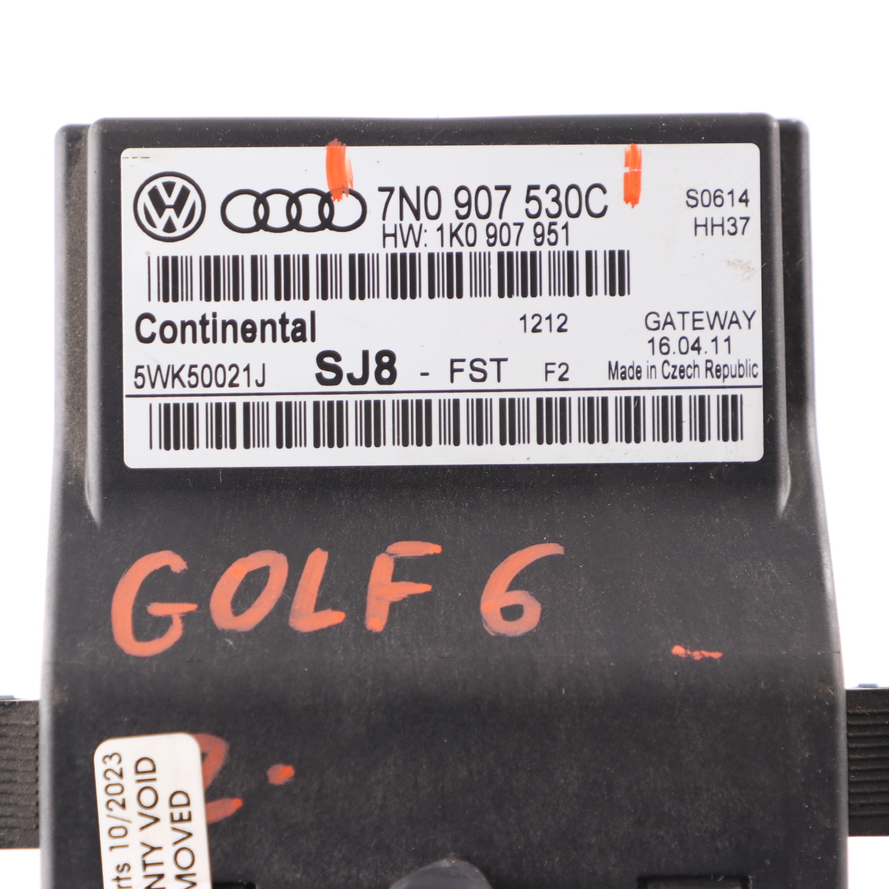 VW Volkswagen Golf 6 Module de l'unité de contrôle passerelle ECU 7N0907530C