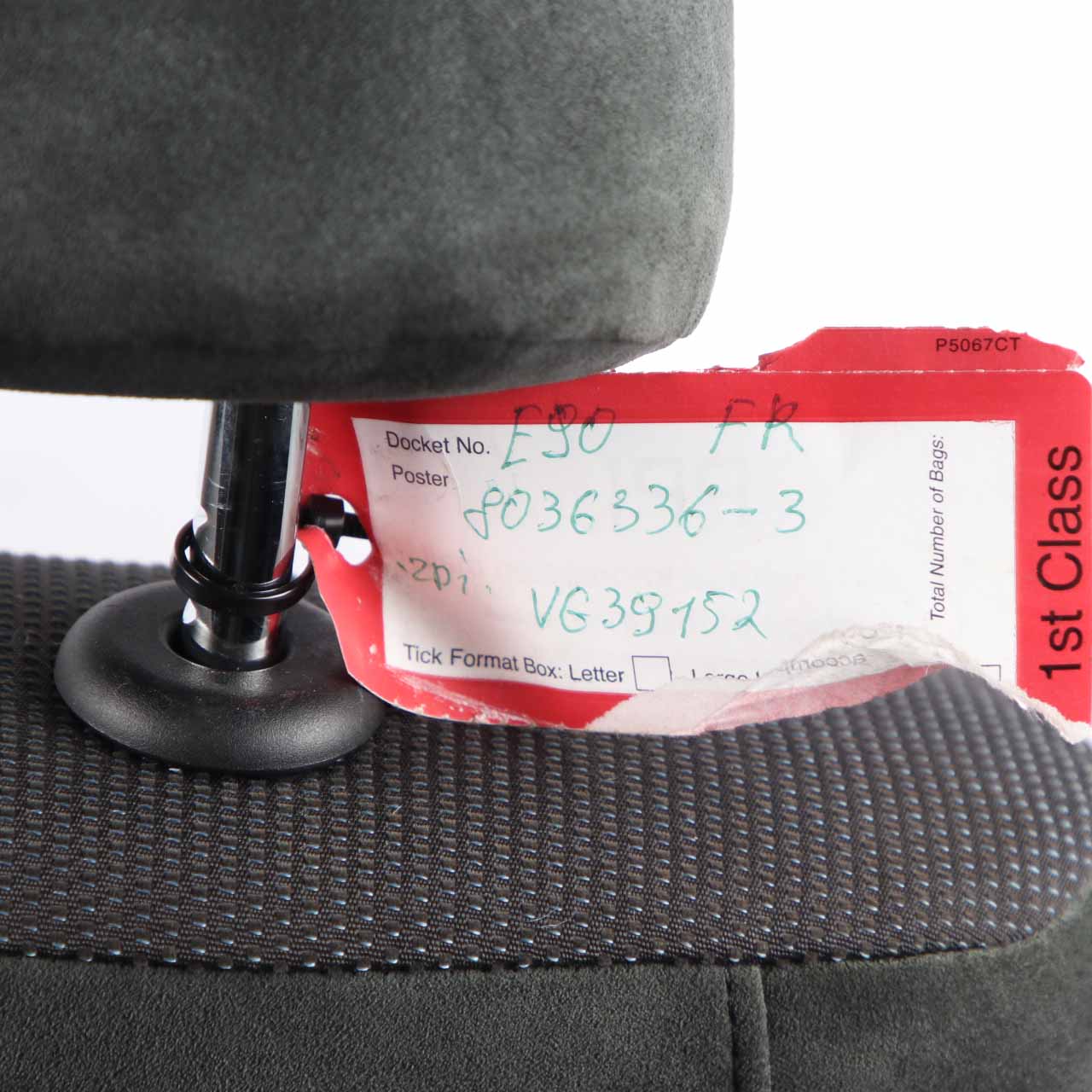 BMW E90 E91 LCI M Sport Cloth Interior Seat Front Right O/S Alcantara