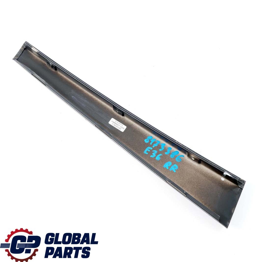 BMW 3 E36 Berline Couverture Fenetre B Colonne Porte Arriere Droite Noir