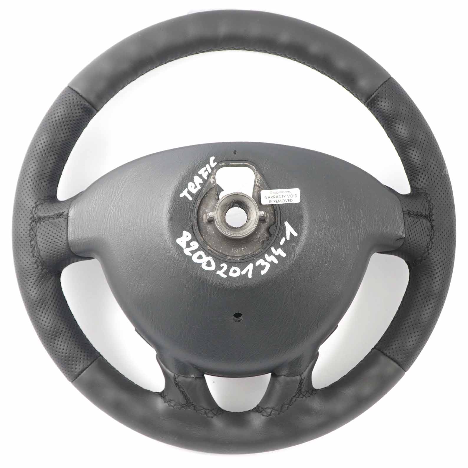 Renault Trafic II NEW Black Leather Steering Wheel 8200201344