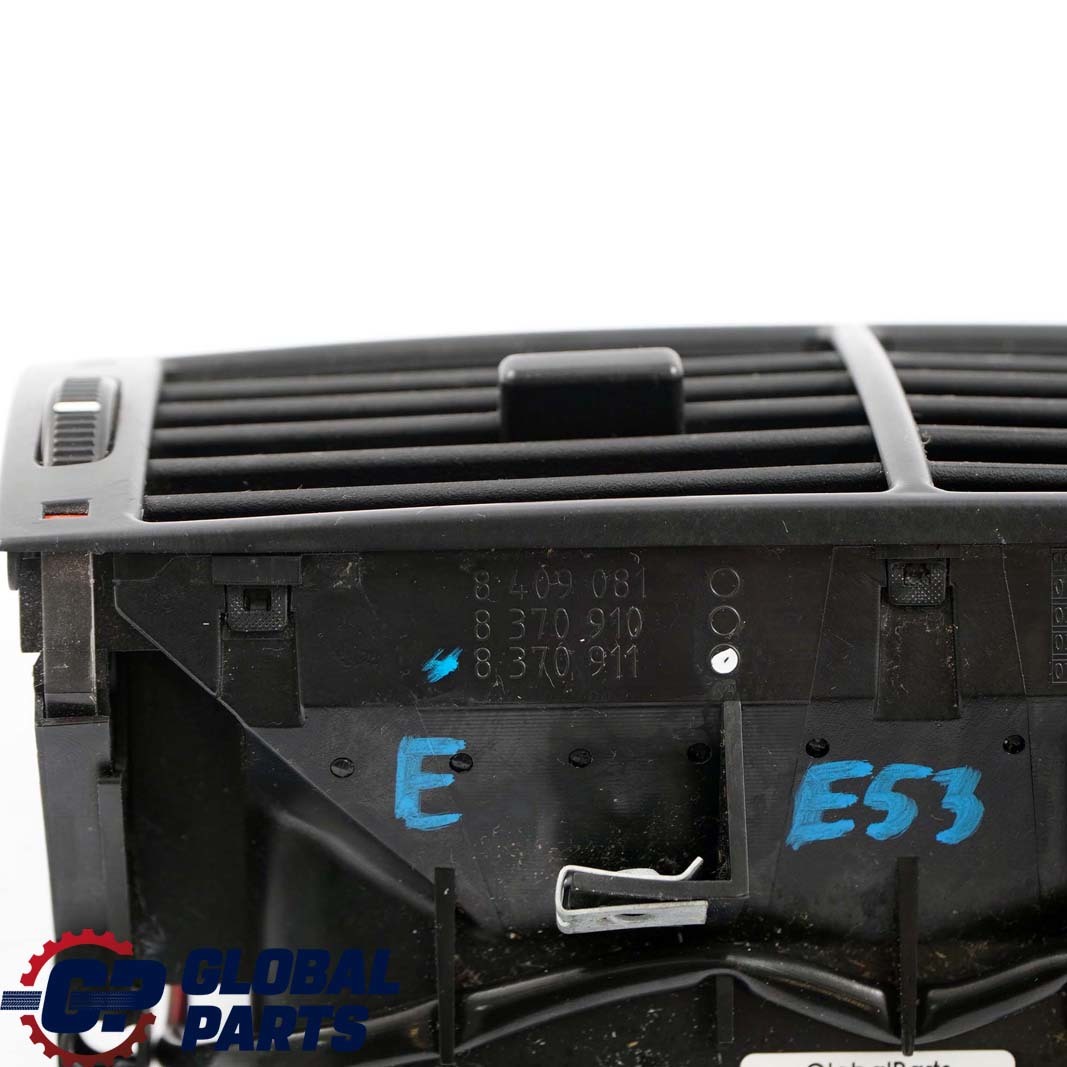 BMW X5 E53 Grille D'Aeration De La Console Centrale Arriere Noir 8370911