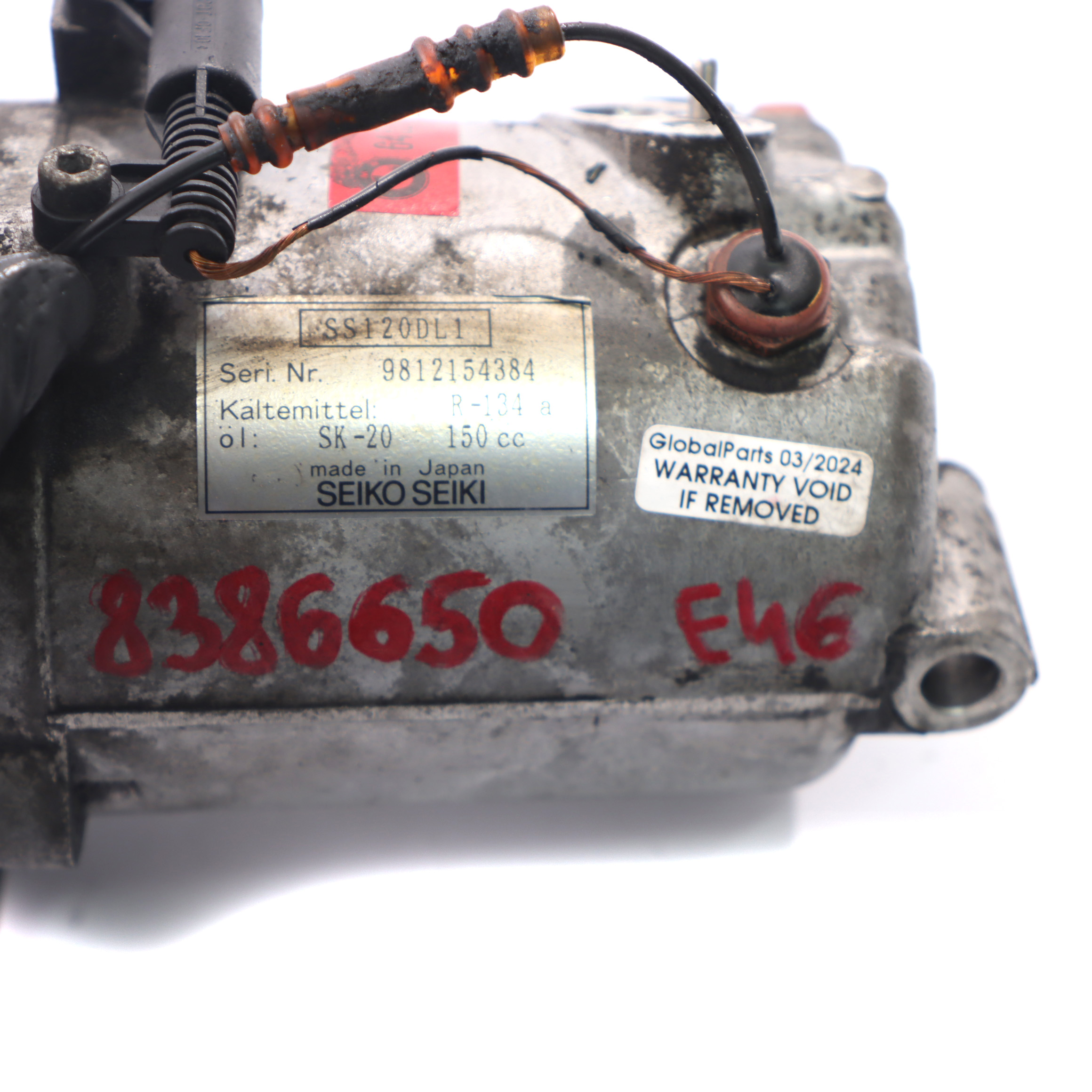 Compresseur BMW E46 Engine M43 M47 Climatisation Compresseur A/C 8386650