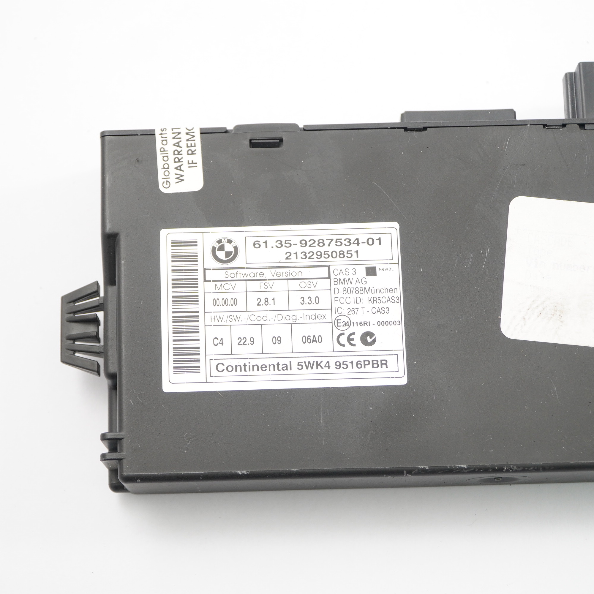 BMW X5 E70 X6 E71 30dX Diesel N57 245HP ECU Kit DDE 8517015 CAS3 Key Automatic