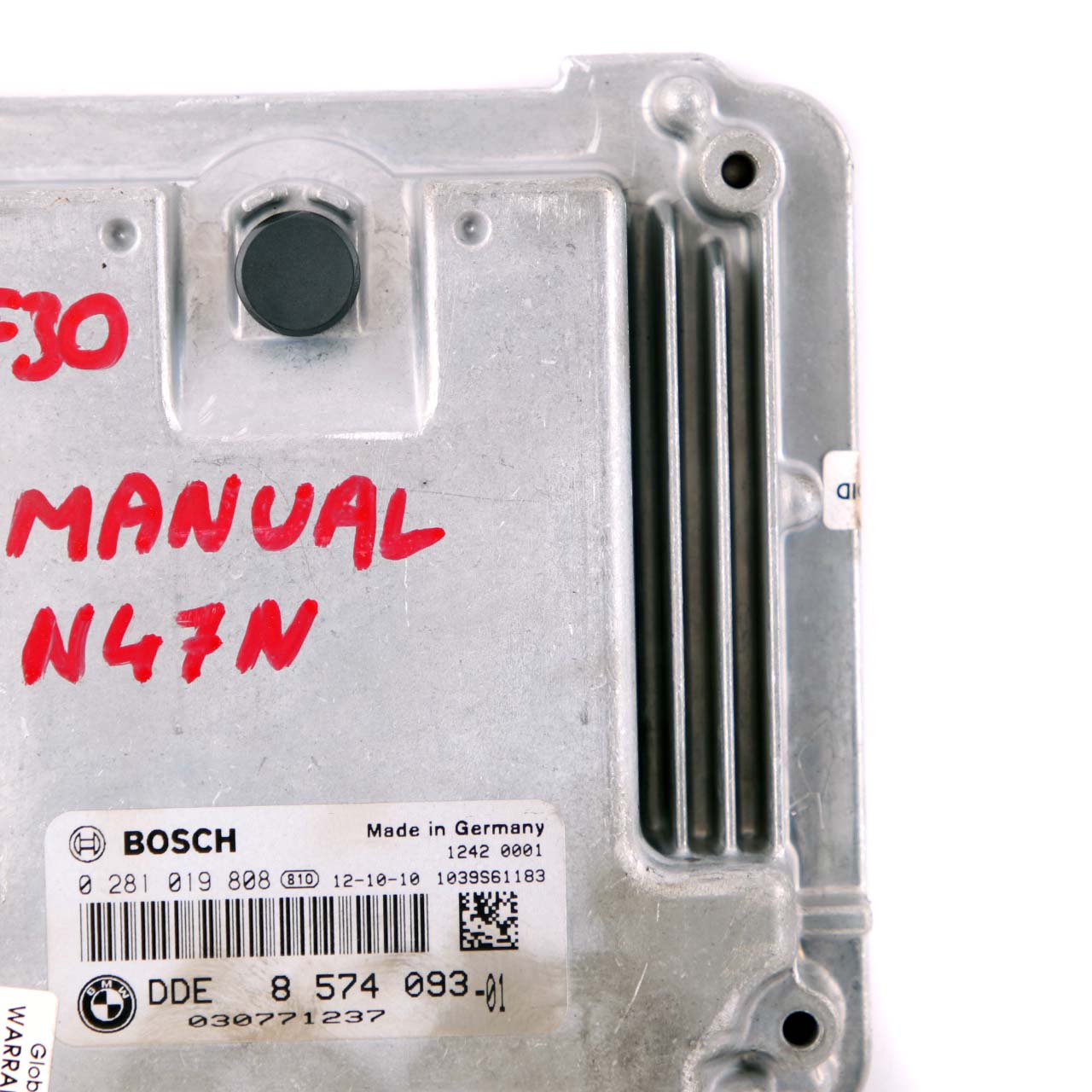 BMW F10 F30 320d 520d ed 163HP Engine Control Unit N47N ECU DDE 8574093 Manual