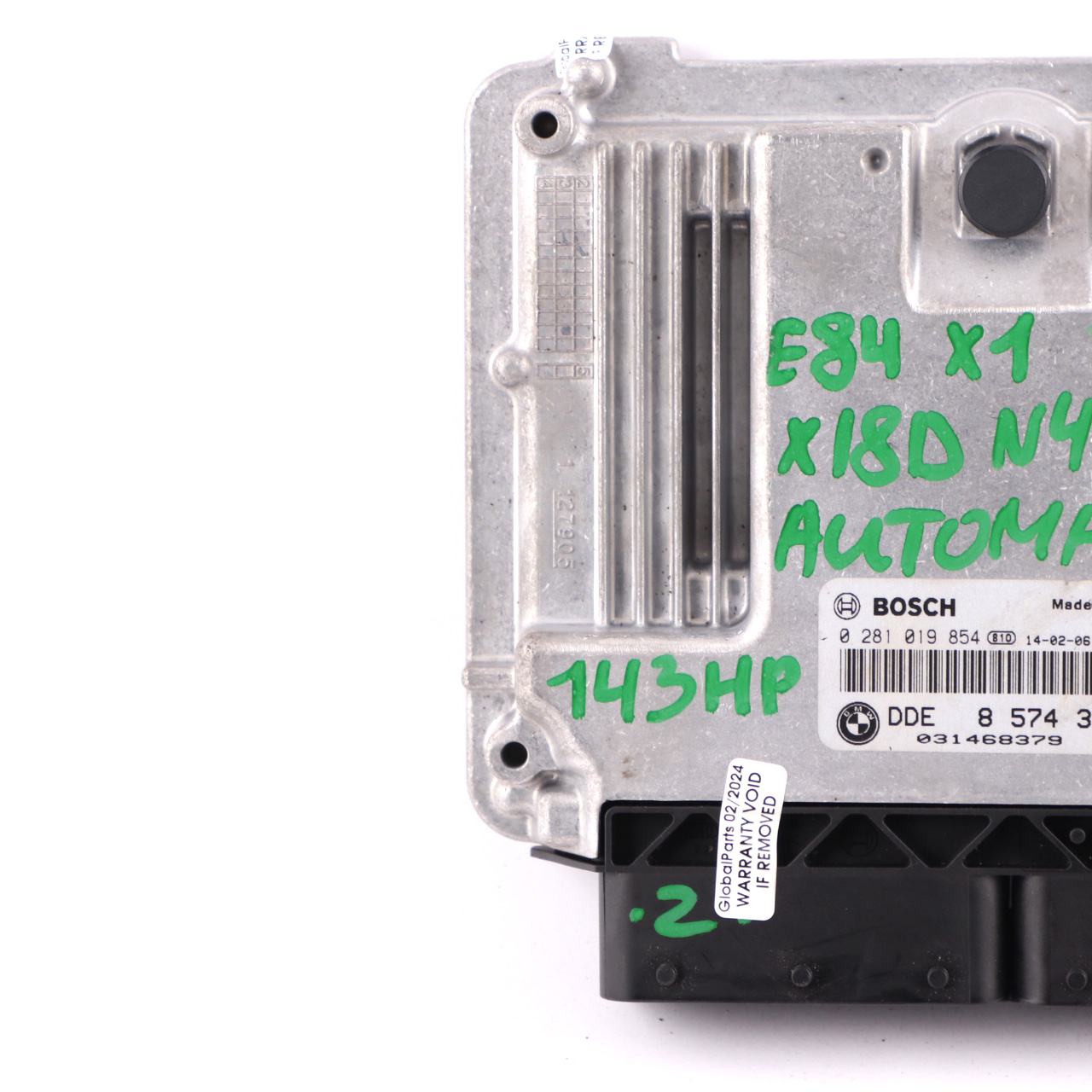 BMW X1 E84 18d 18dX Diesel N47N 143HP Unité moteur ECU DDE 8574351 Automatic