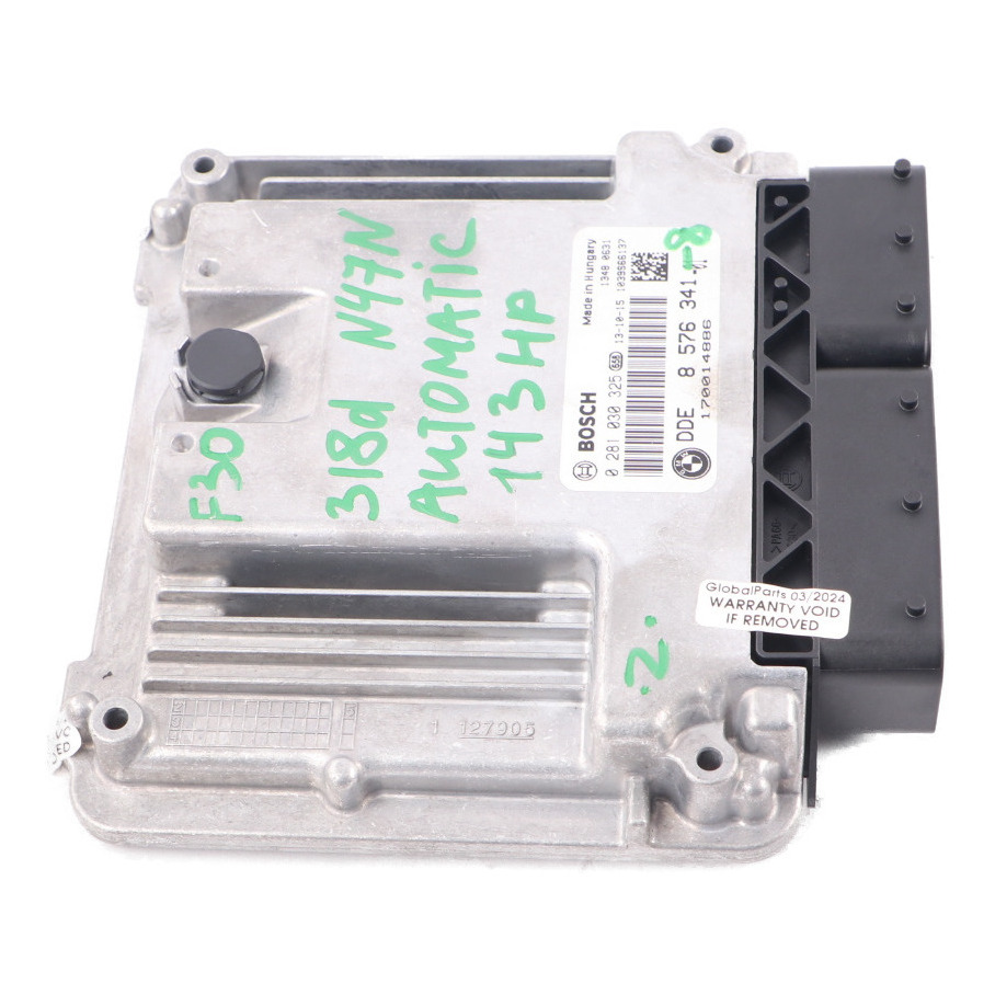 BMW F20 F21 F30 F31 118d 318d 143HP N47N Engine Unit ECU DDE 8576341 Automatic