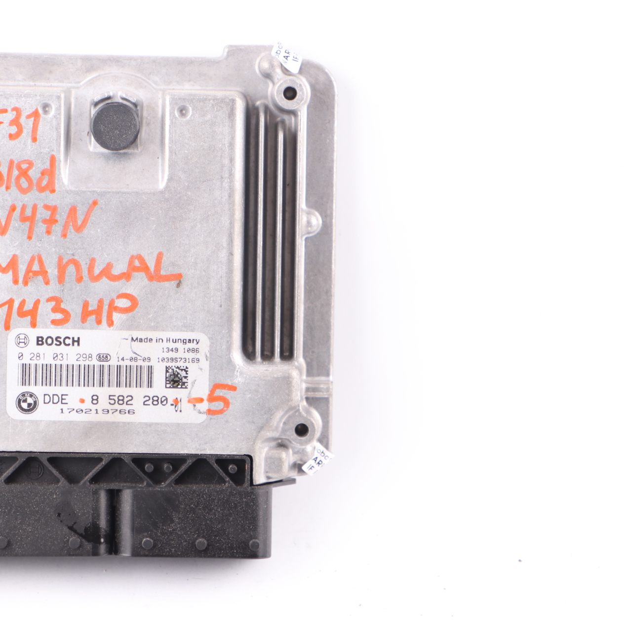 BMW F20 F30 F31 118d 318d N47N 143HP Unité contrôle moteur ECU 8582280 Manual