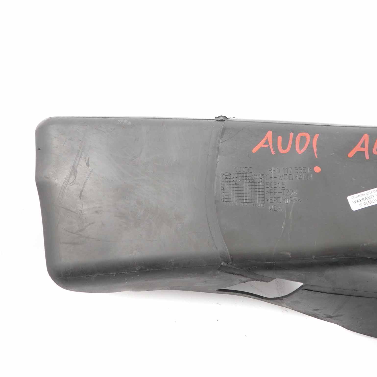 Audi A4 B7 Air Prise d'air Guide Intercooler Tuyau d'admission 8E0117335K