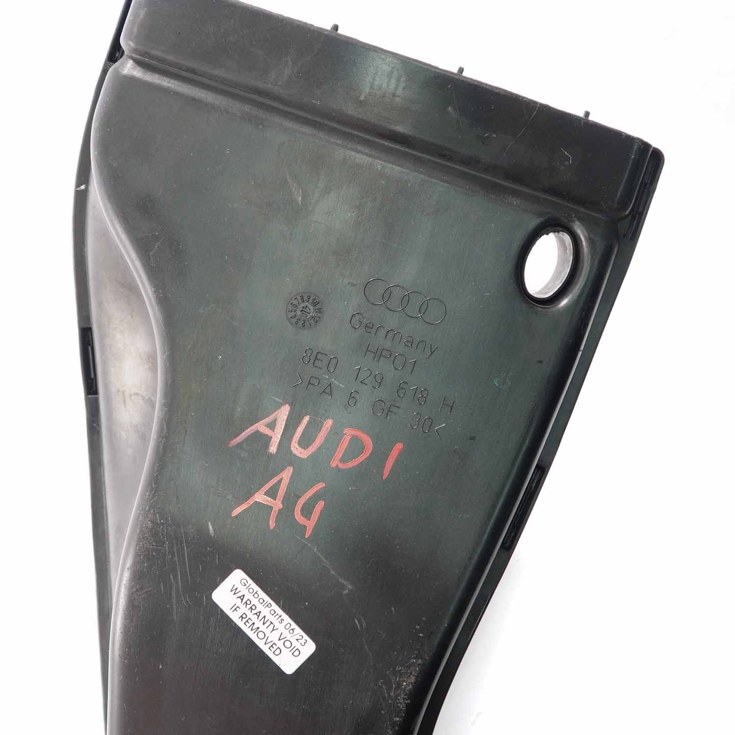 Audi A4 B6 B7 Guide canal d'admission d'air Tuyau de canalisation 8E0129618H