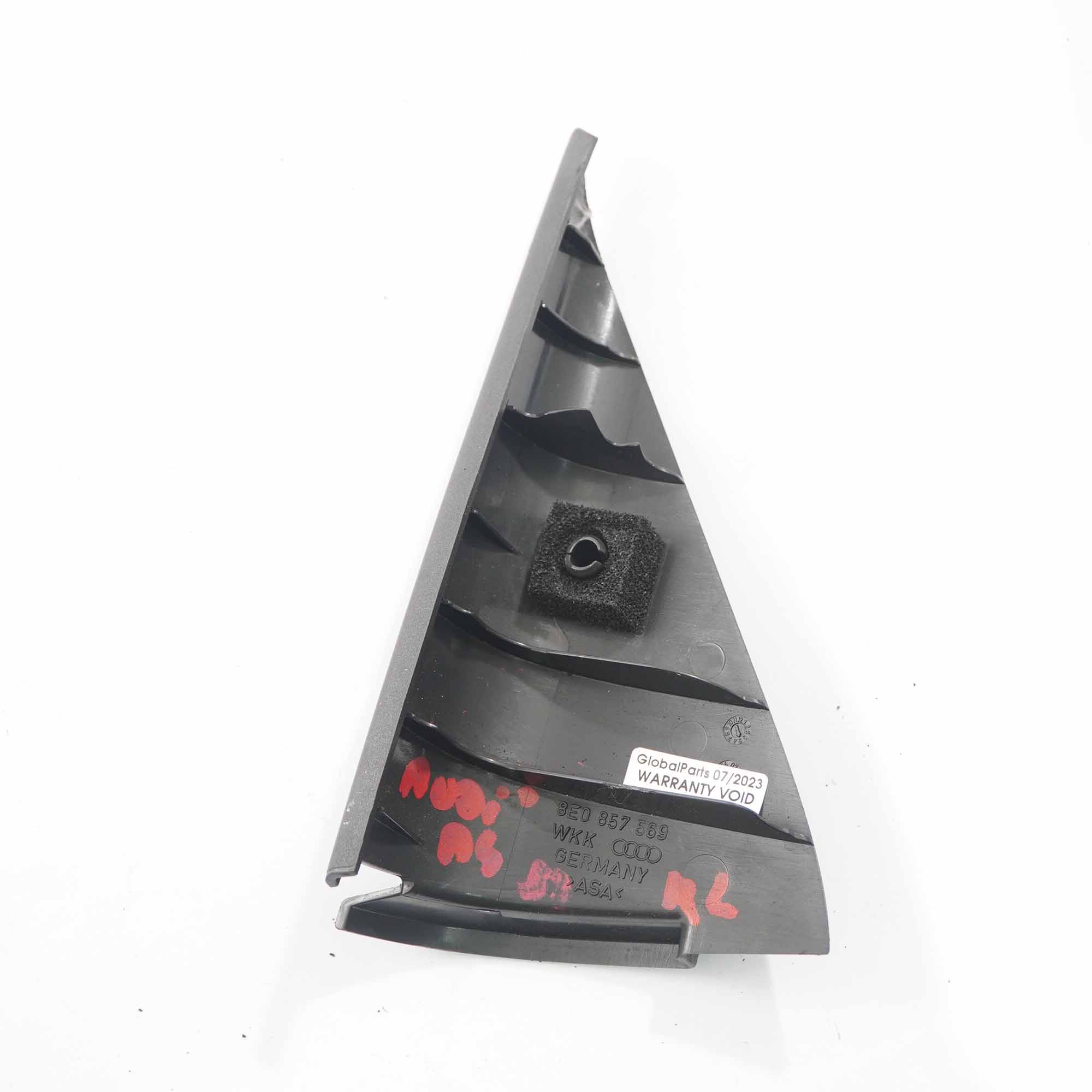 Audi A4 B7 Triangle Couvercle Garniture Porte arriere gauche intérieur 8E0857569