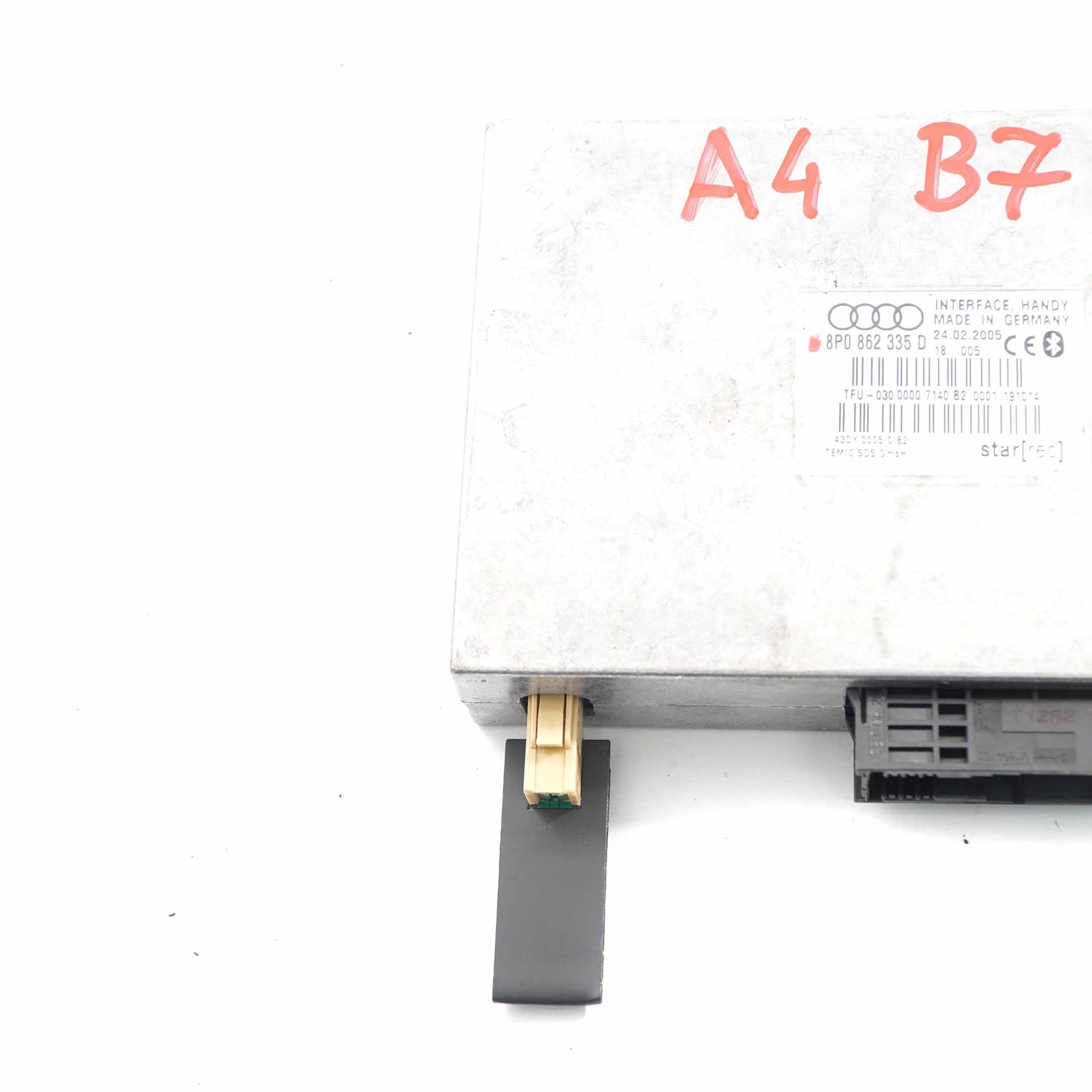 Audi A4 B7 Bluetooth Module Interface Control Unit Hands Free 8P0862335D