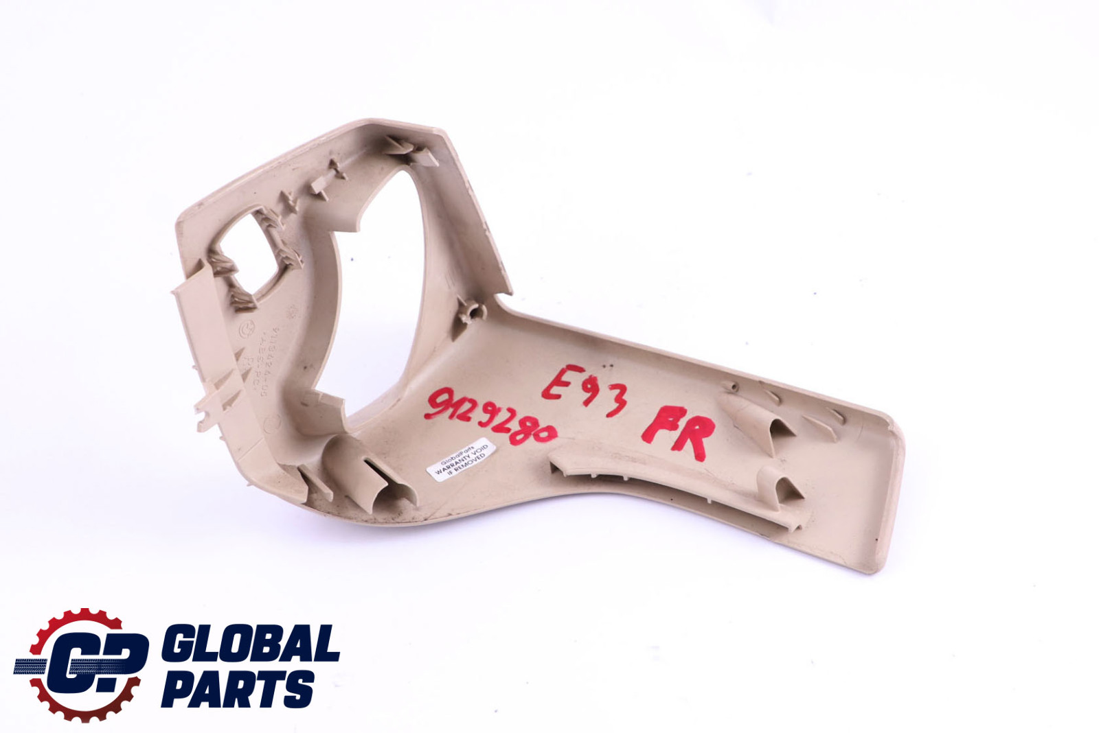 BMW 3 Series E93 Front Right Seat O/S Release Cover Trim Cremebeige 9113424