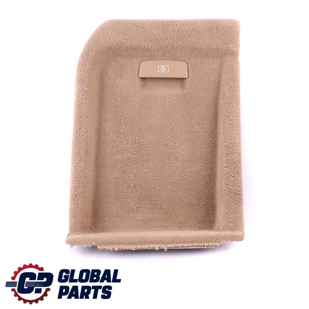 BMW X5 E70 Garniture de coffre arriere gauche avec rabat moquette Beige 7145909