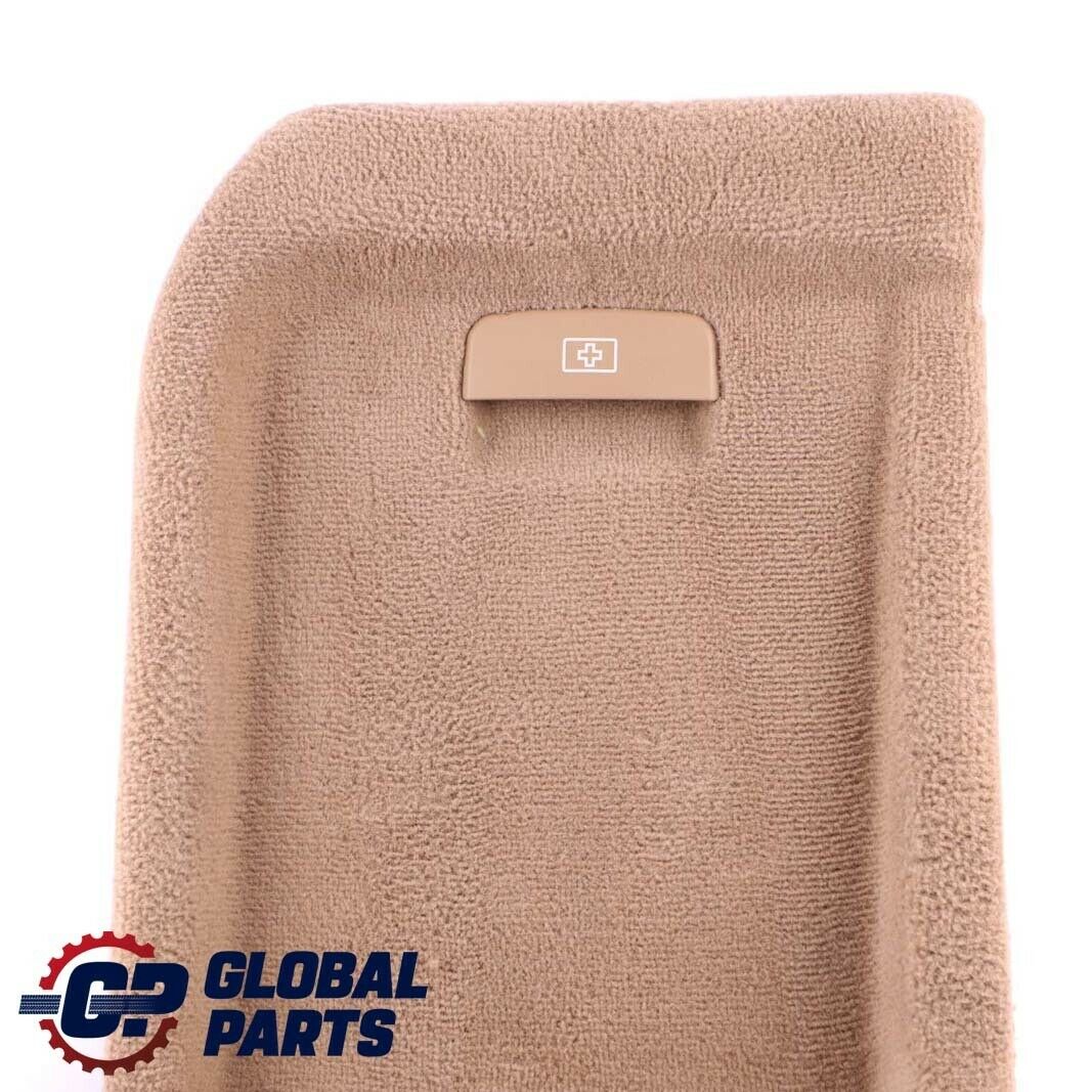 BMW X5 E70 Garniture de coffre arriere gauche avec rabat moquette Beige 7145909