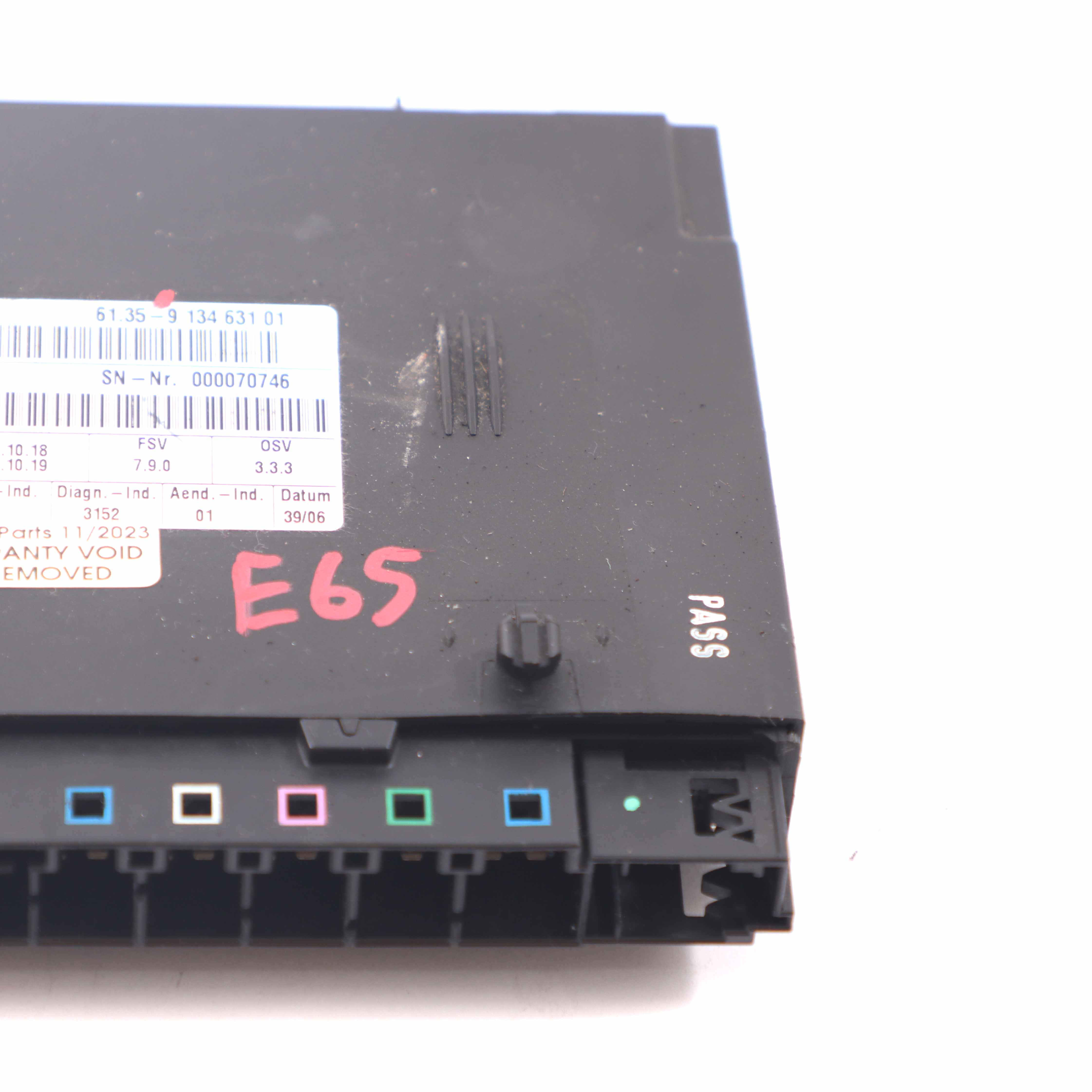 Module de siège BMW E65 E66 Unité de contrôle des sièges avant ECU 9134631