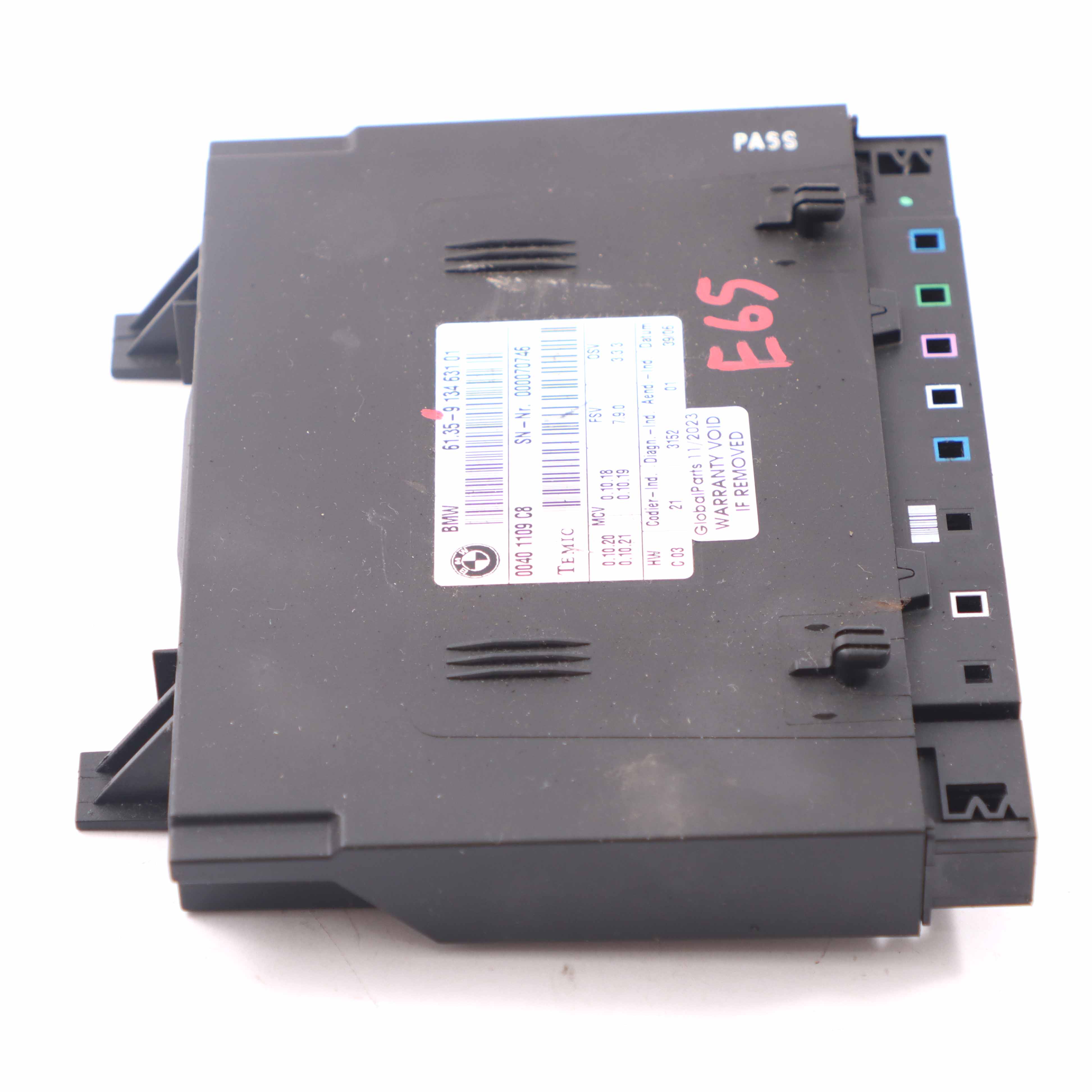 Module de siège BMW E65 E66 Unité de contrôle des sièges avant ECU 9134631