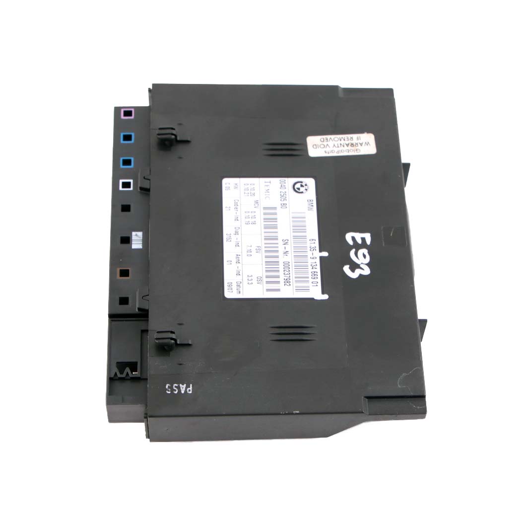 BMW E93 Module de Commande de Siege Convertible ECU 9134669 FSV 7.10.0