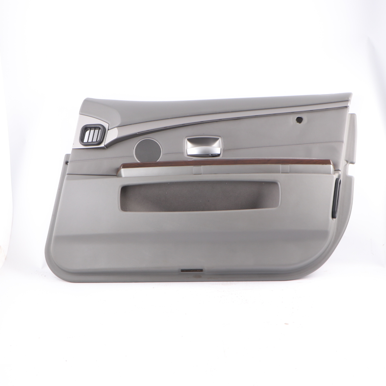 BMW E65 E66 Carte Porte Avant Panneau Doublure Porte Droite Cuir Flanelle Gris