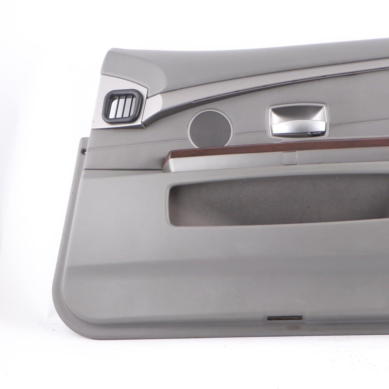 BMW E65 E66 Carte Porte Avant Panneau Doublure Porte Droite Cuir Flanelle Gris