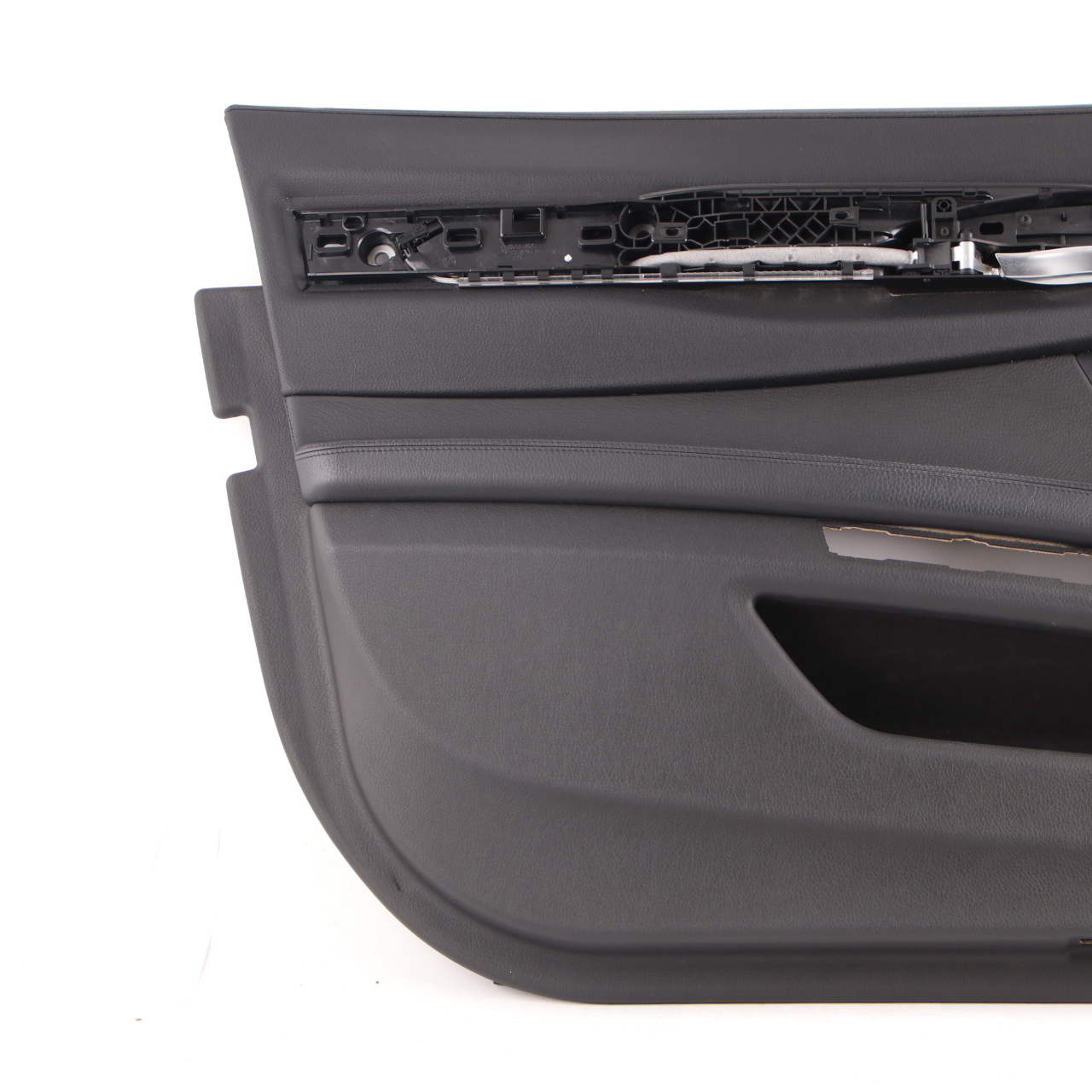 Carte de porte BMW F01 F02 Avant gauche Trim Panel Cover Black Leather Dakota