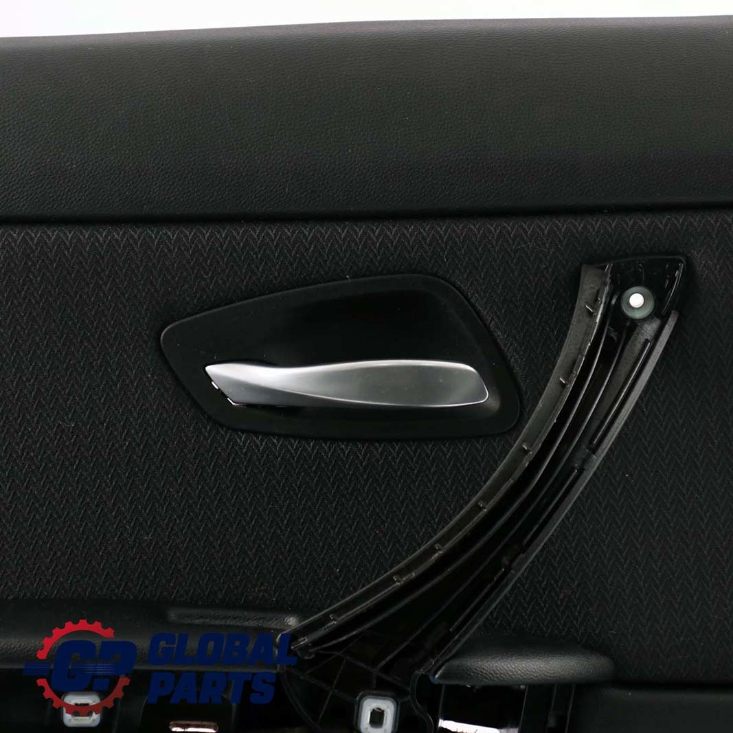 BMW 3 E90 LCI Panneau Portieres Arriere Gauche Tissu Vertex Anthracite 9167899