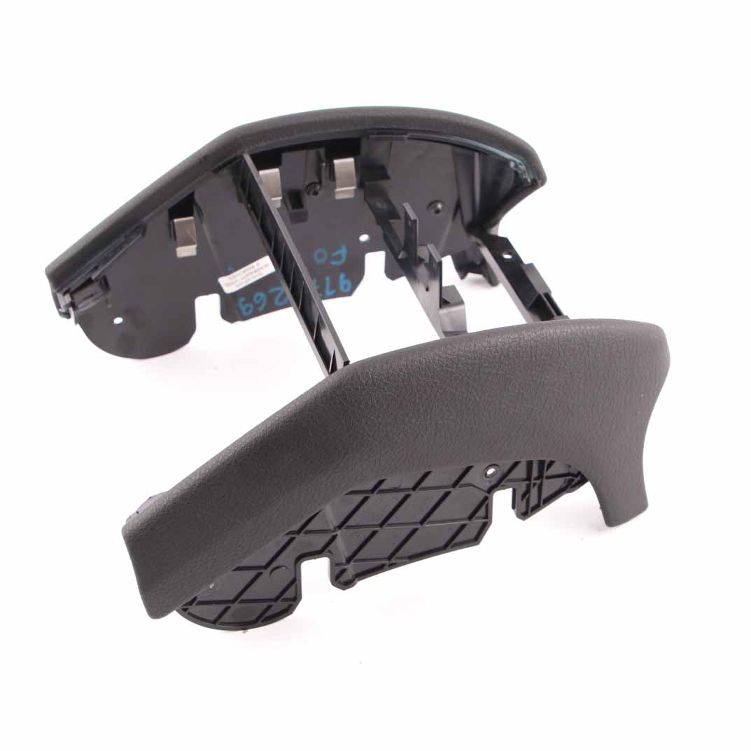 BMW F01 F02 F03 Console centrale arrière Cadre couverture Rangement Noir 9171269