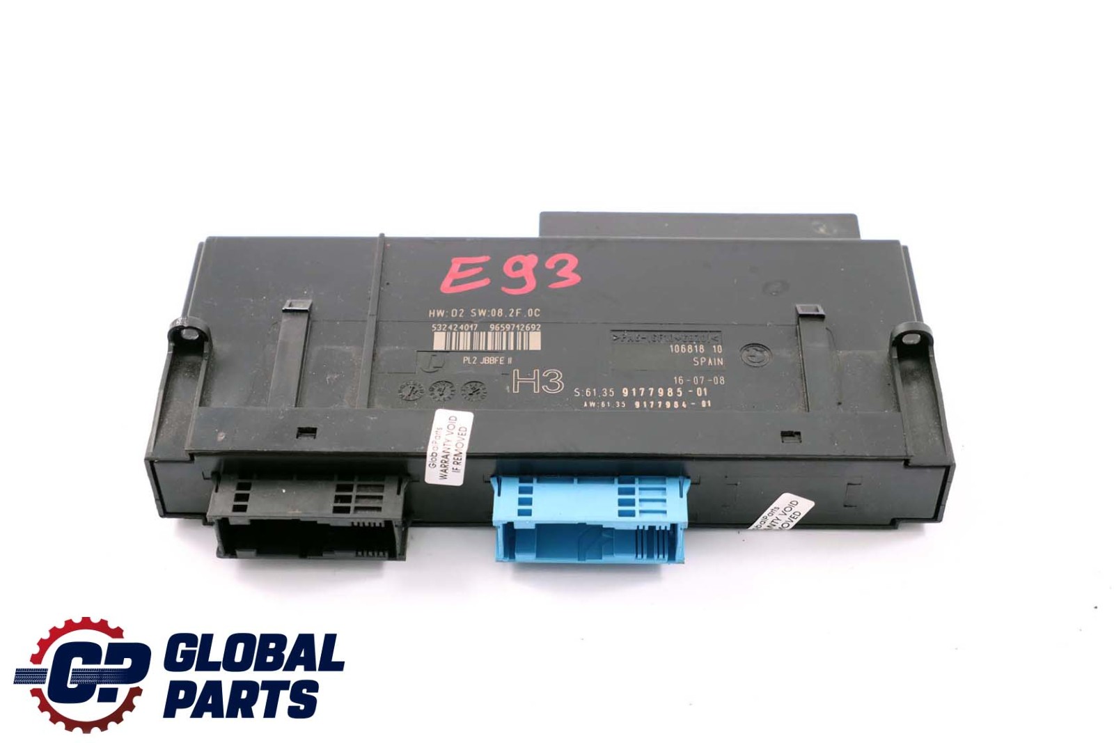 BMW 3 Series E93 Cabrio ECU Body Control Module H3 Junction Box 9177985