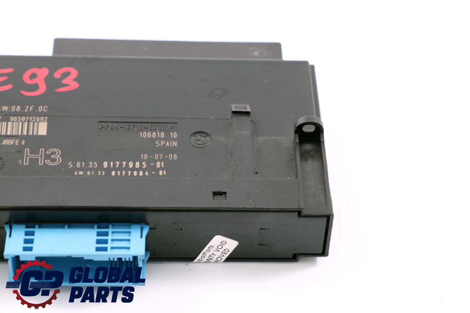 BMW 3 Series E93 Cabrio ECU Body Control Module H3 Junction Box 9177985