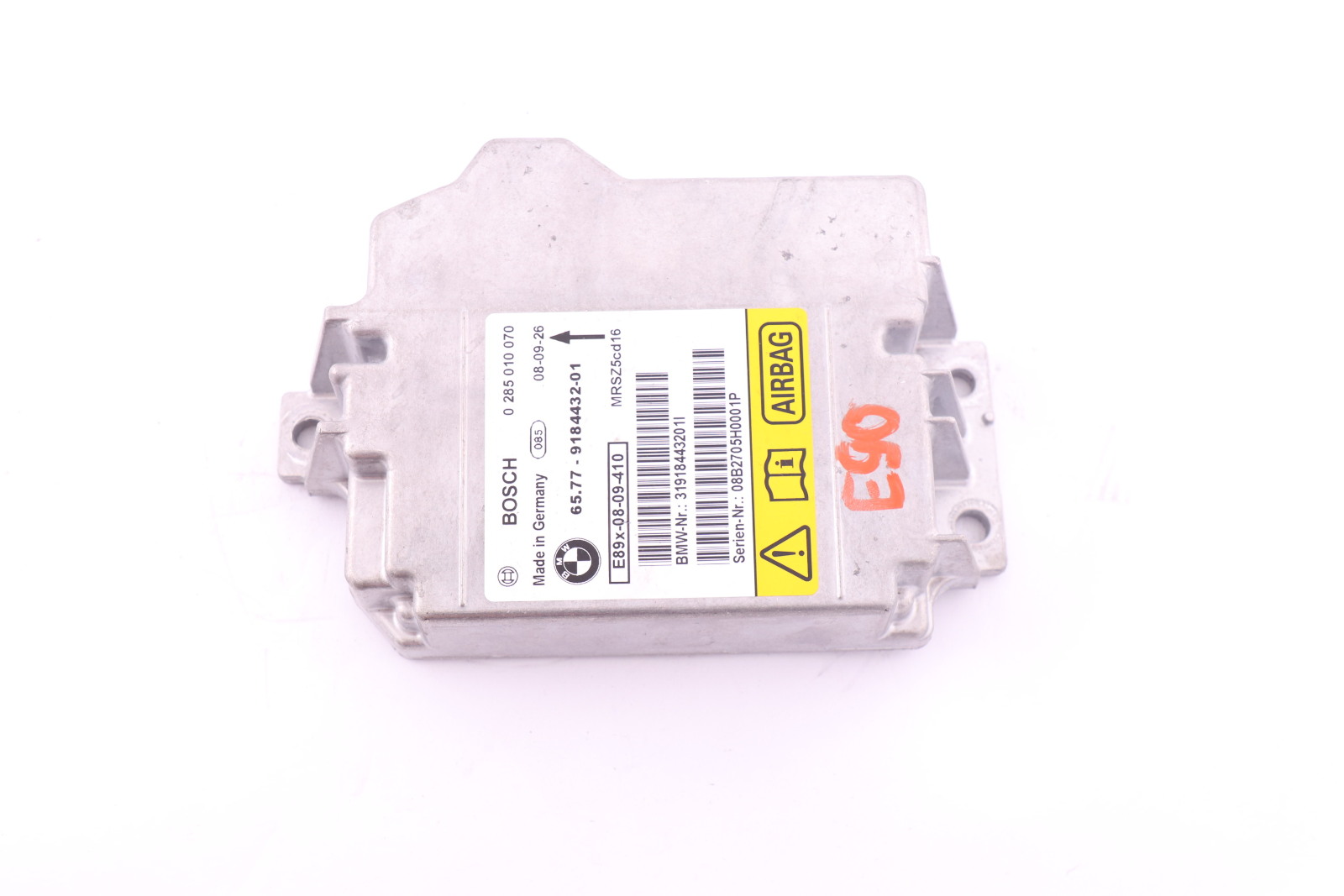 BMW 1 3 X1 SERIES E81 E87 E90 E91 Control Unit Airbag ECU NO CRASH DATA 9184432