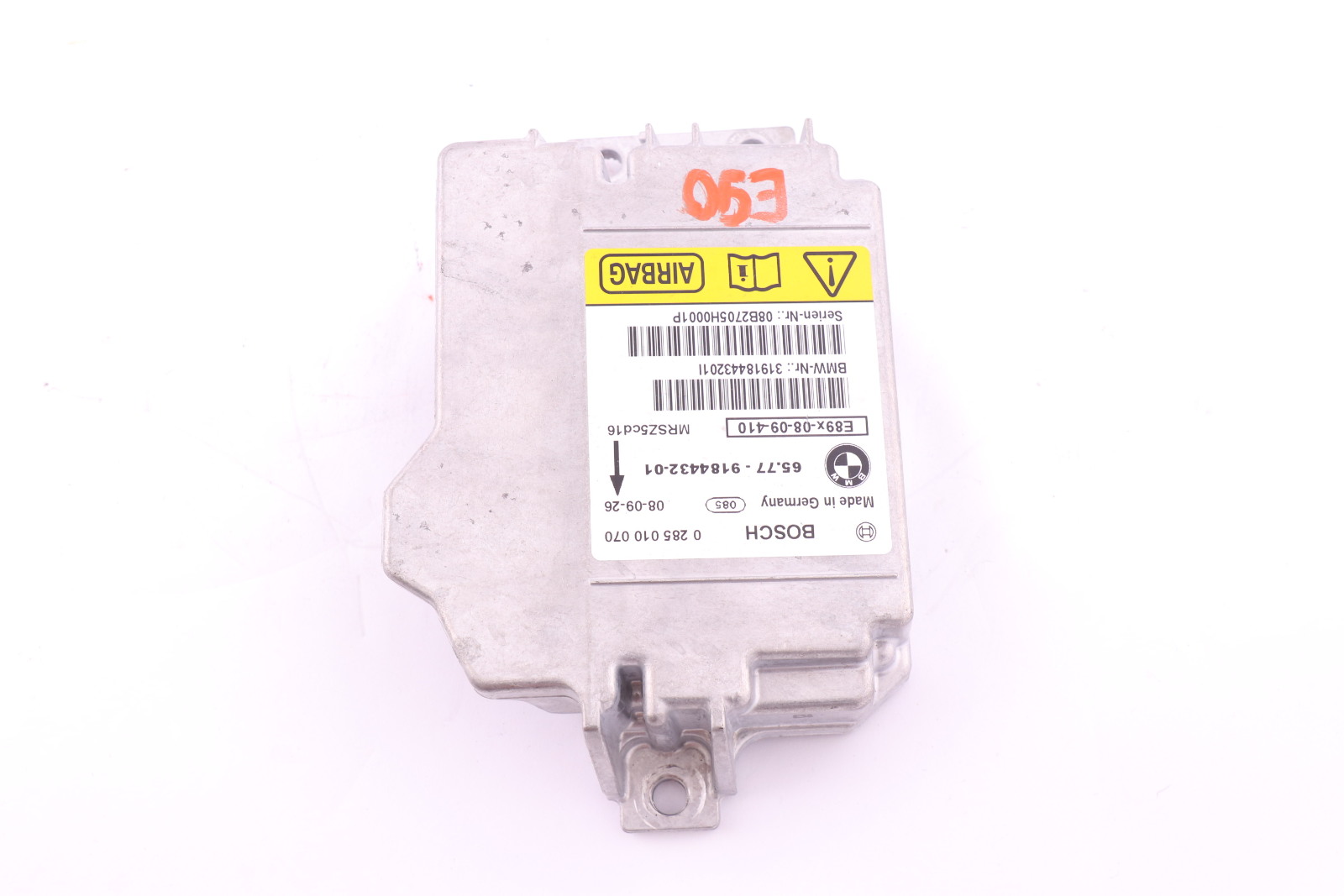 BMW 1 3 X1 SERIES E81 E87 E90 E91 Control Unit Airbag ECU NO CRASH DATA 9184432