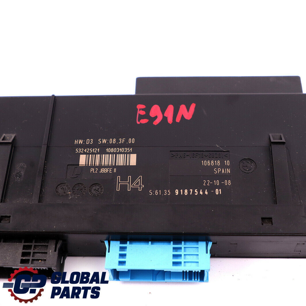 BMW E91 LCI ECU Body Control Module H4 PL2 JBBFE Junction Box 9187544