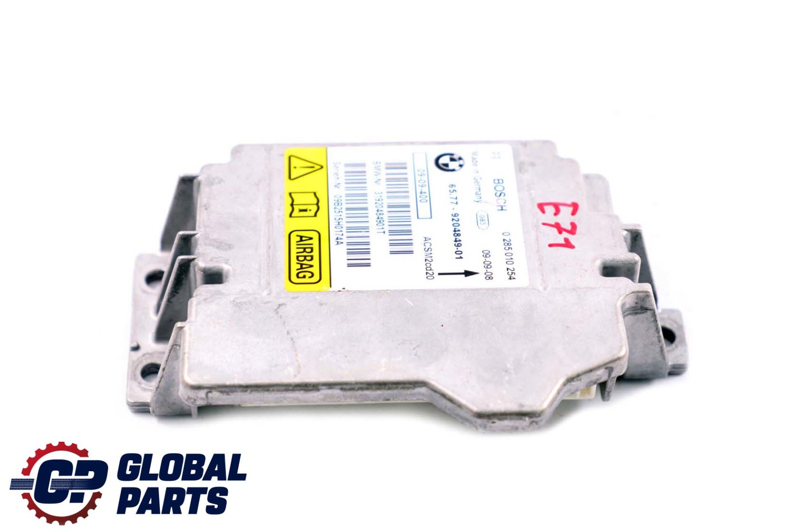 BMW X5 X6 Series E70 E71 Module de controle d'Airbag ECU Unit 9204849