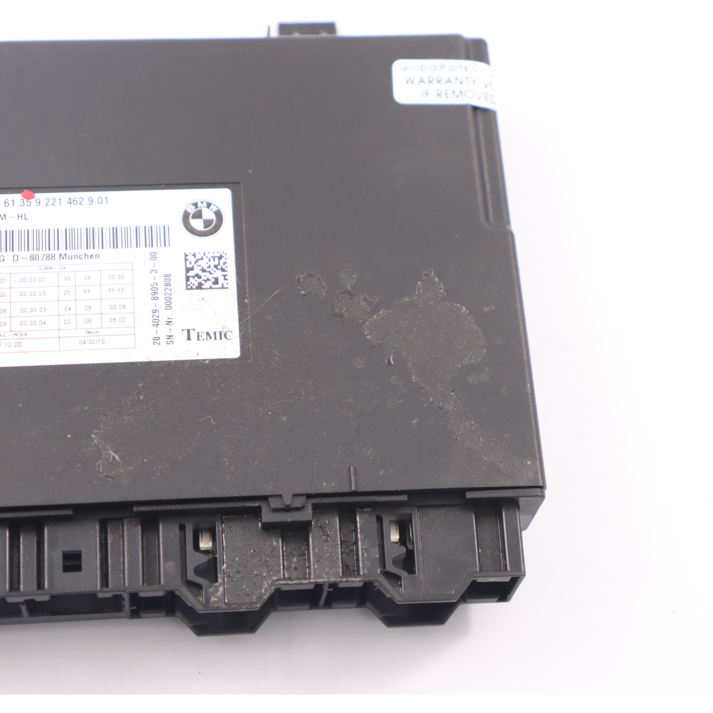 BMW F01 Front Seat Control Unit Module ECU Left Temic 9221462