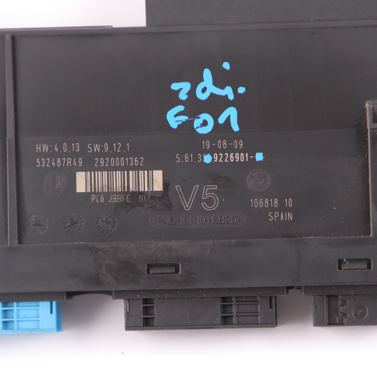 Body Control Module BMW F01 ECU Junction Box PL6 JBBFE III 3 9226901