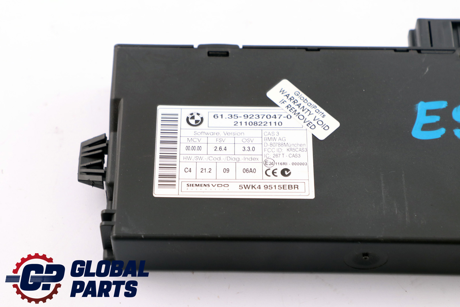 BMW 1 3 5 Serie E60 E87 E90 No Cas 3 ecu Commande Schl?ssellesemodul 9237047