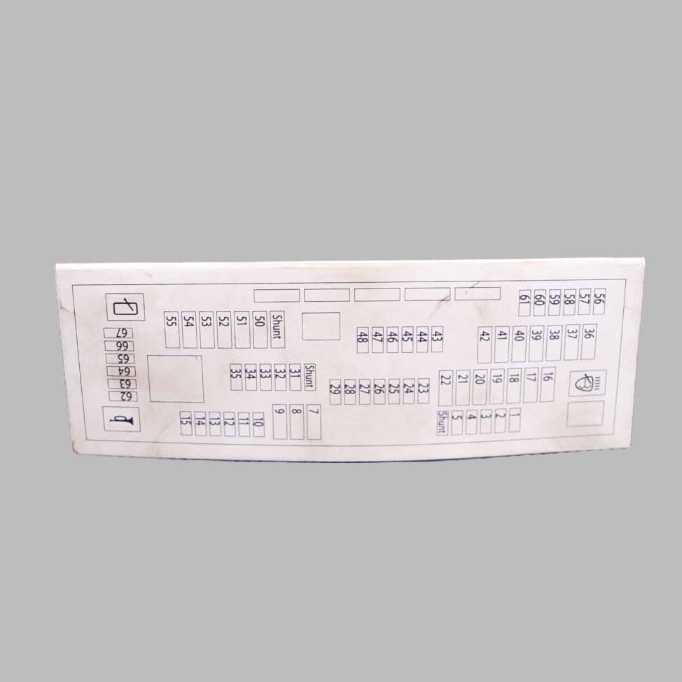 BMW F10 F11 F12 Diagramme regroupement des boîtes fusibles de la carte 9238195