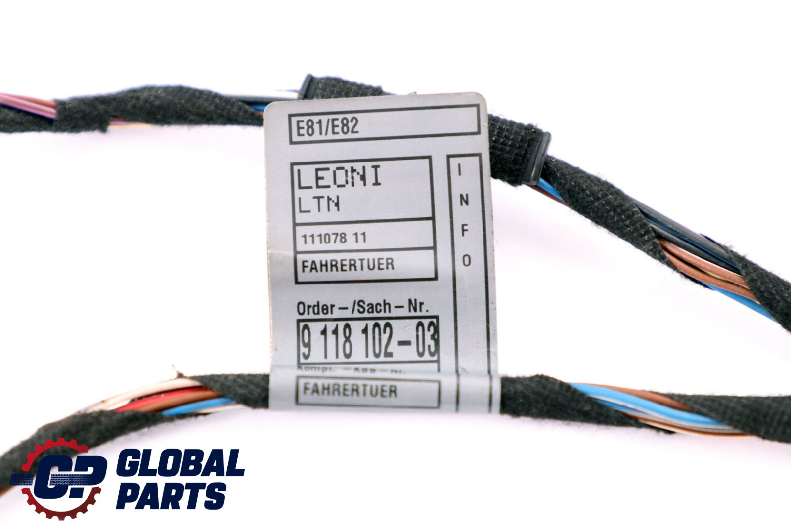 BMW E81 E82 Jeu Cables pour Faisceau de Cables Cote Conducteur 9118102