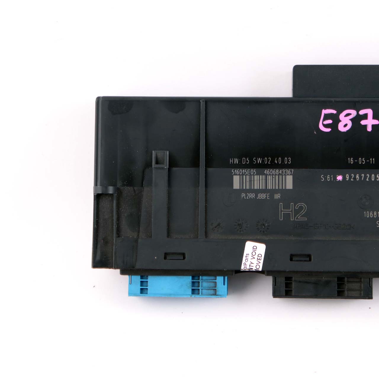 BMW E87 LCI ECU Body Control Module Junction Box H2 PL2RR JBBFE IIIR 9267205