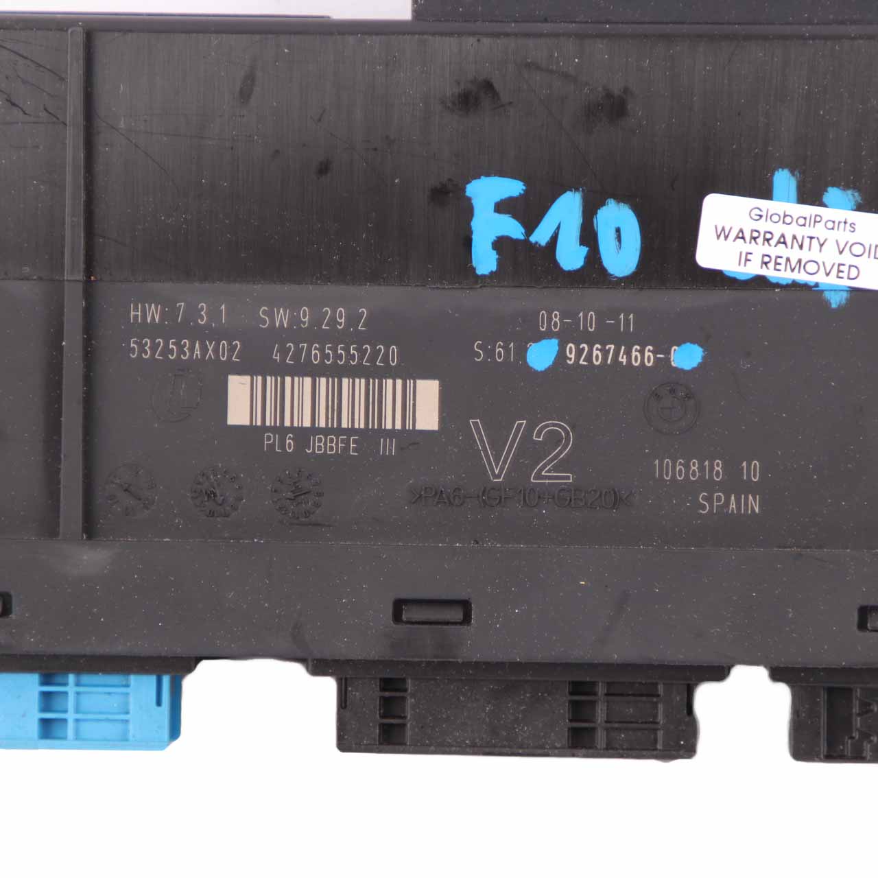 Module De Contrôle De La Carrosserie BMW F10 ECU Box PL2 JBBFE III Lear 9267466