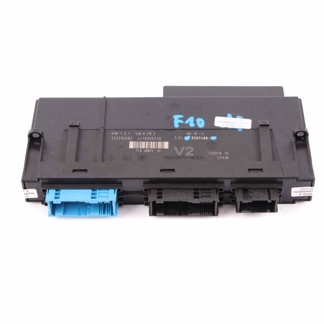 Module De Contrôle De La Carrosserie BMW F10 ECU Box PL2 JBBFE III Lear 9267466