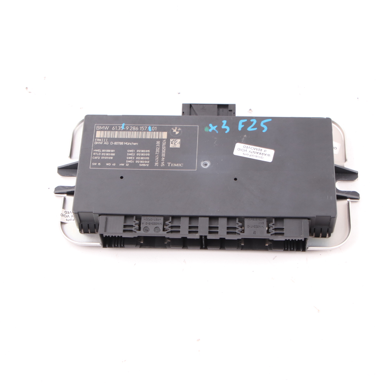 BMW X3 F25 Light Module Control Footwell Lightning ECU Unit FRM3 9286157