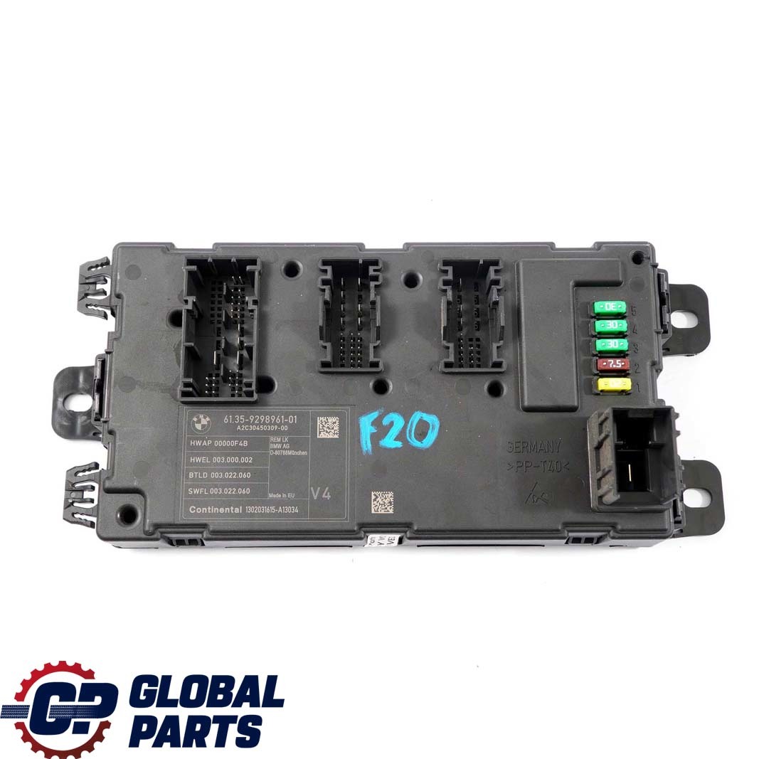 BMW 1 3 4 Series F20 F21 F30 F31 F32 Body Control Unit Module REM 9298961